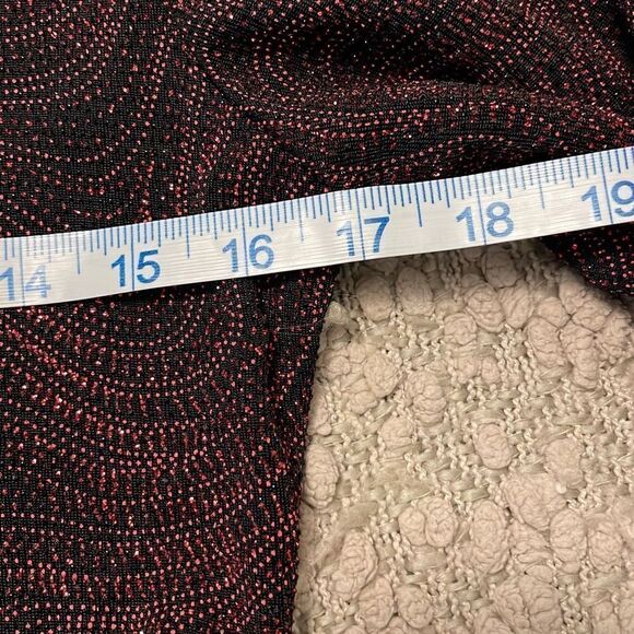 XSCAPE‎ by Joanna Chen. Open Evening Blazer. Size Small Petite. Black/Red - Picture 8 of 9